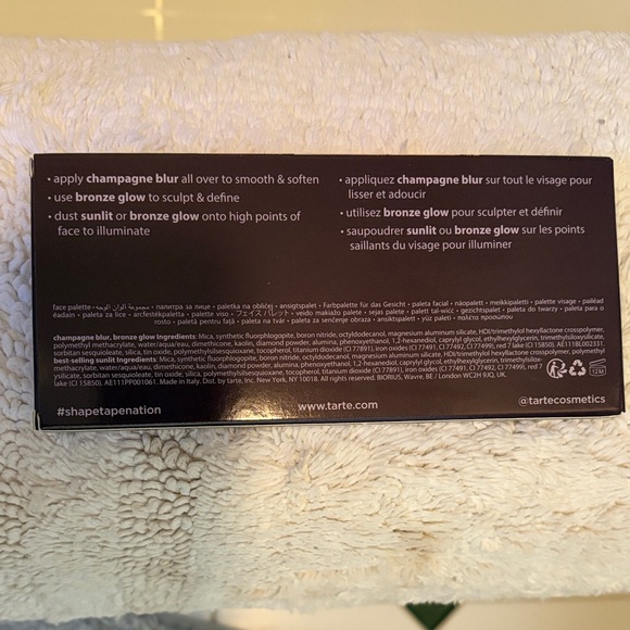 New in Box Tarte Shape Tape Glow Bar Palette - Picture 2 of 2